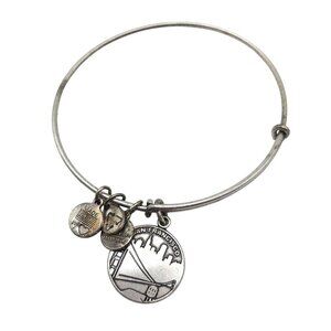 Alex and Ani San Francisco Charm Bangle Bracelet in Silver-Tone Finish